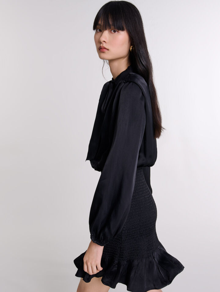 Kurzes gesmoktes Kleid
