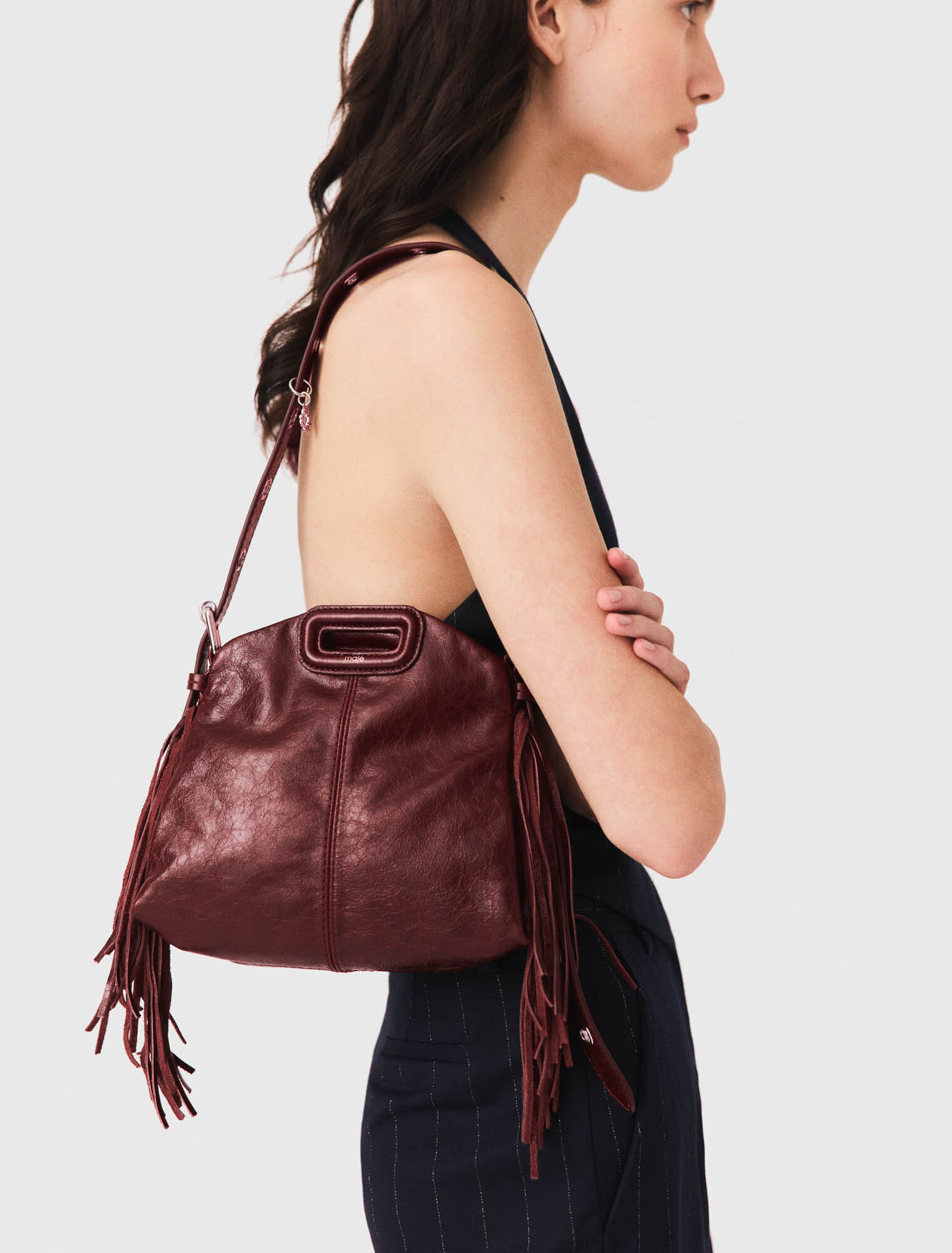 Miss M mini Tasche Craquel&eacute;leder