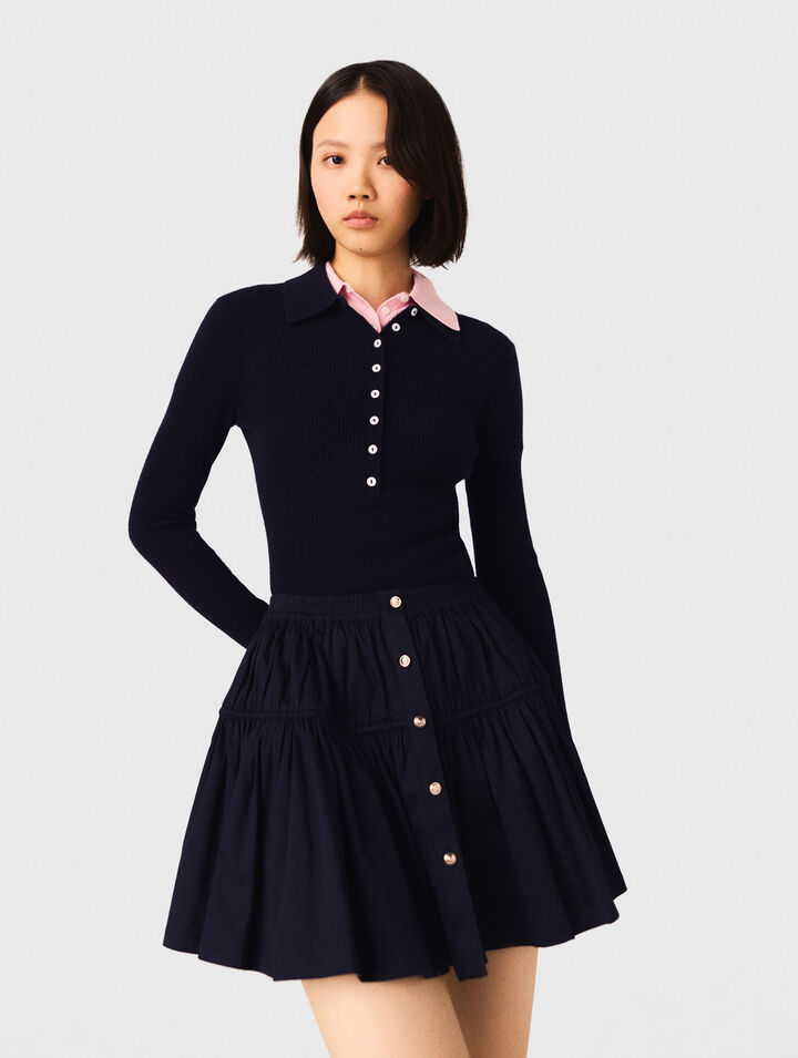 Kurzer Rock mit Gummizug