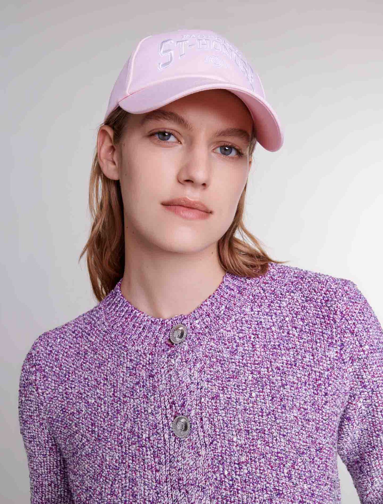 Strick-Cardigan mit Pailletten