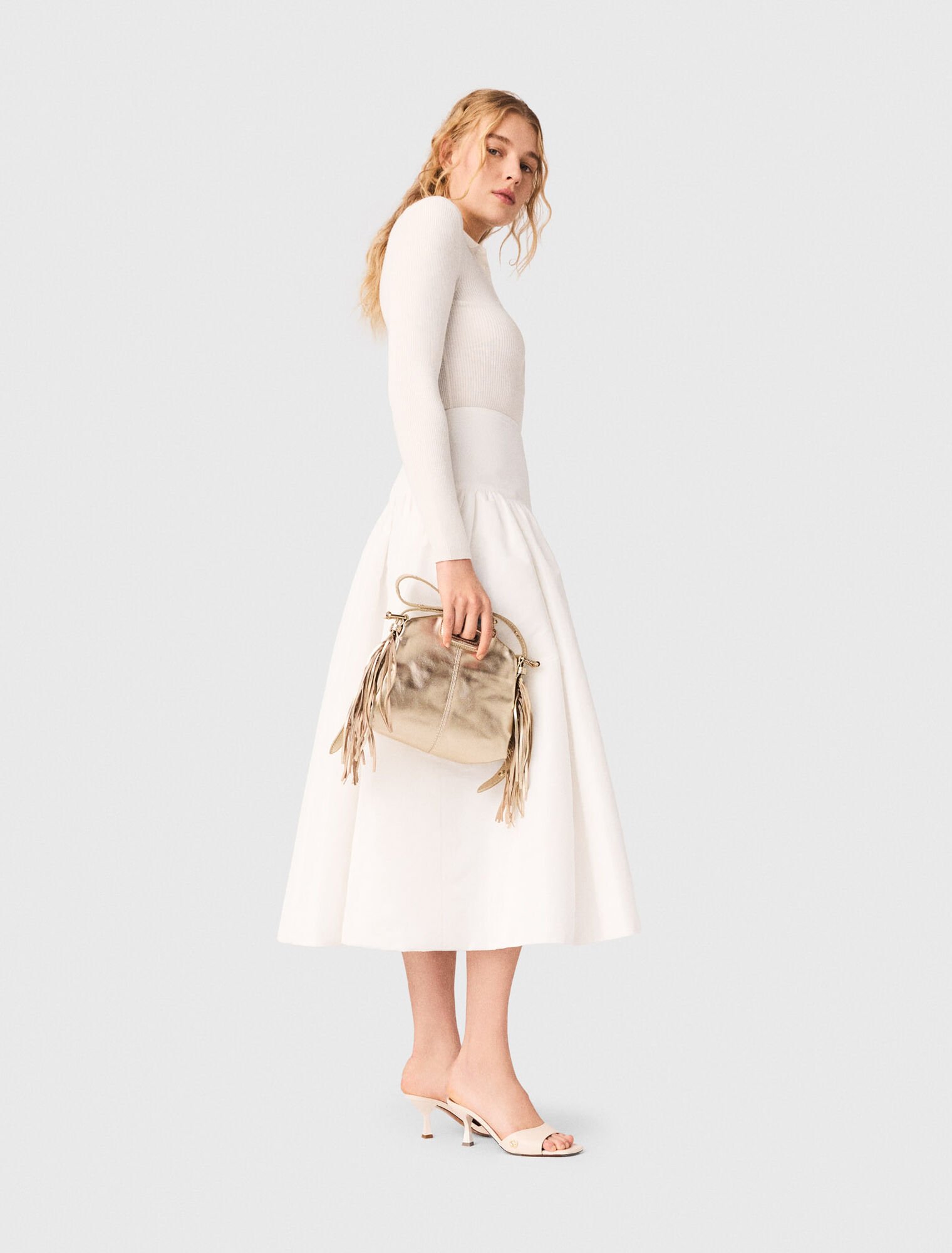 Langer Rock aus Taft