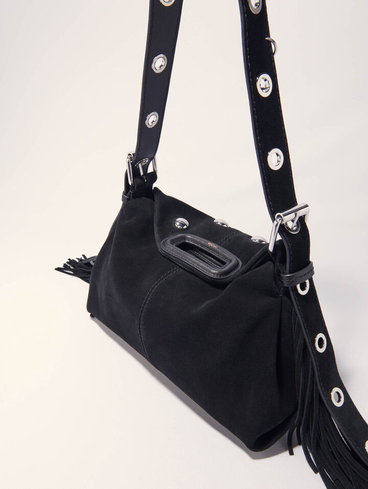 Tasche Miss M, Velours und Nieten