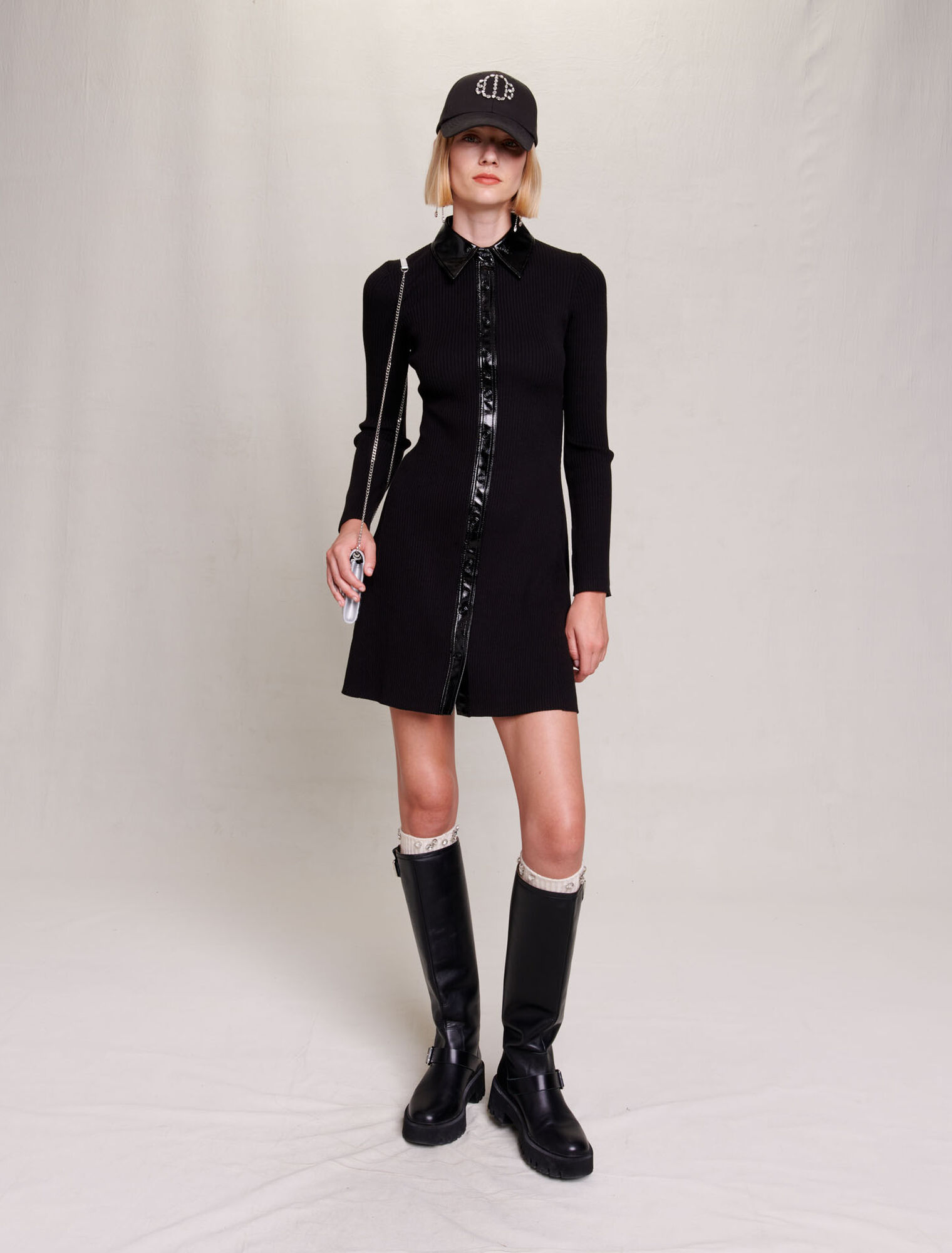 Kurzes Strickkleid