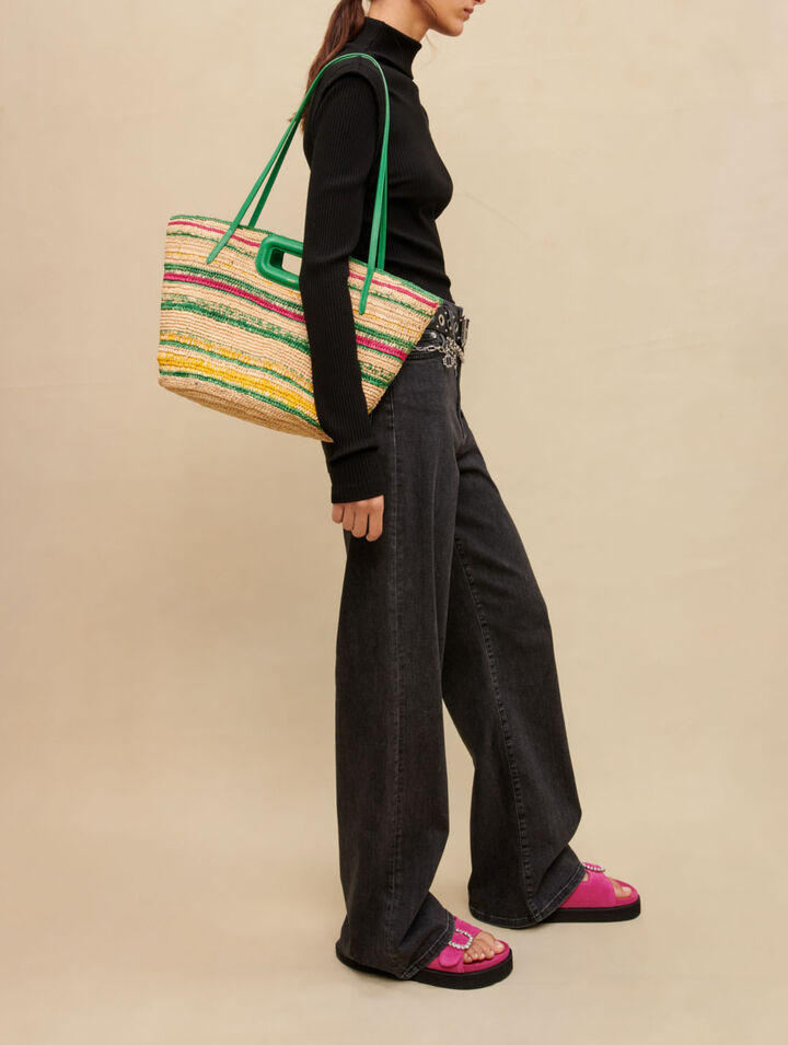 Schwarze Baggy-Jeans mit G&uuml;rtel