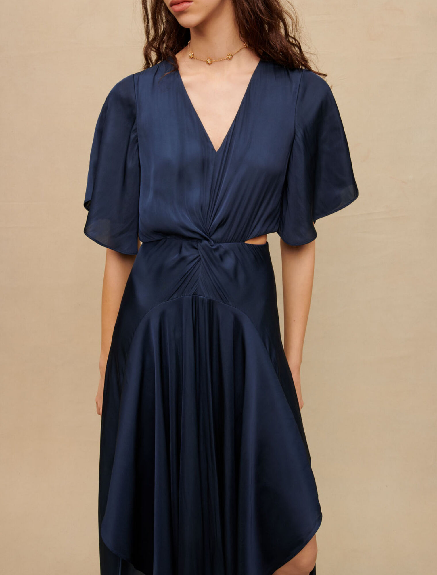 Foulardkleid aus fließendem Satin