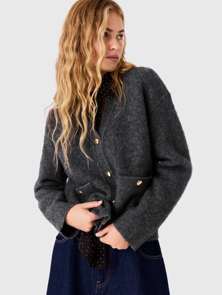 Cardigan aus Yakwolle