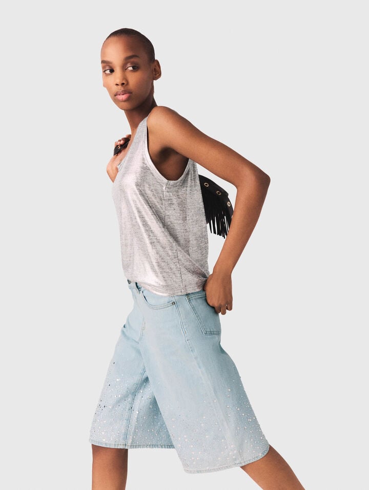 Metallisches Tanktop