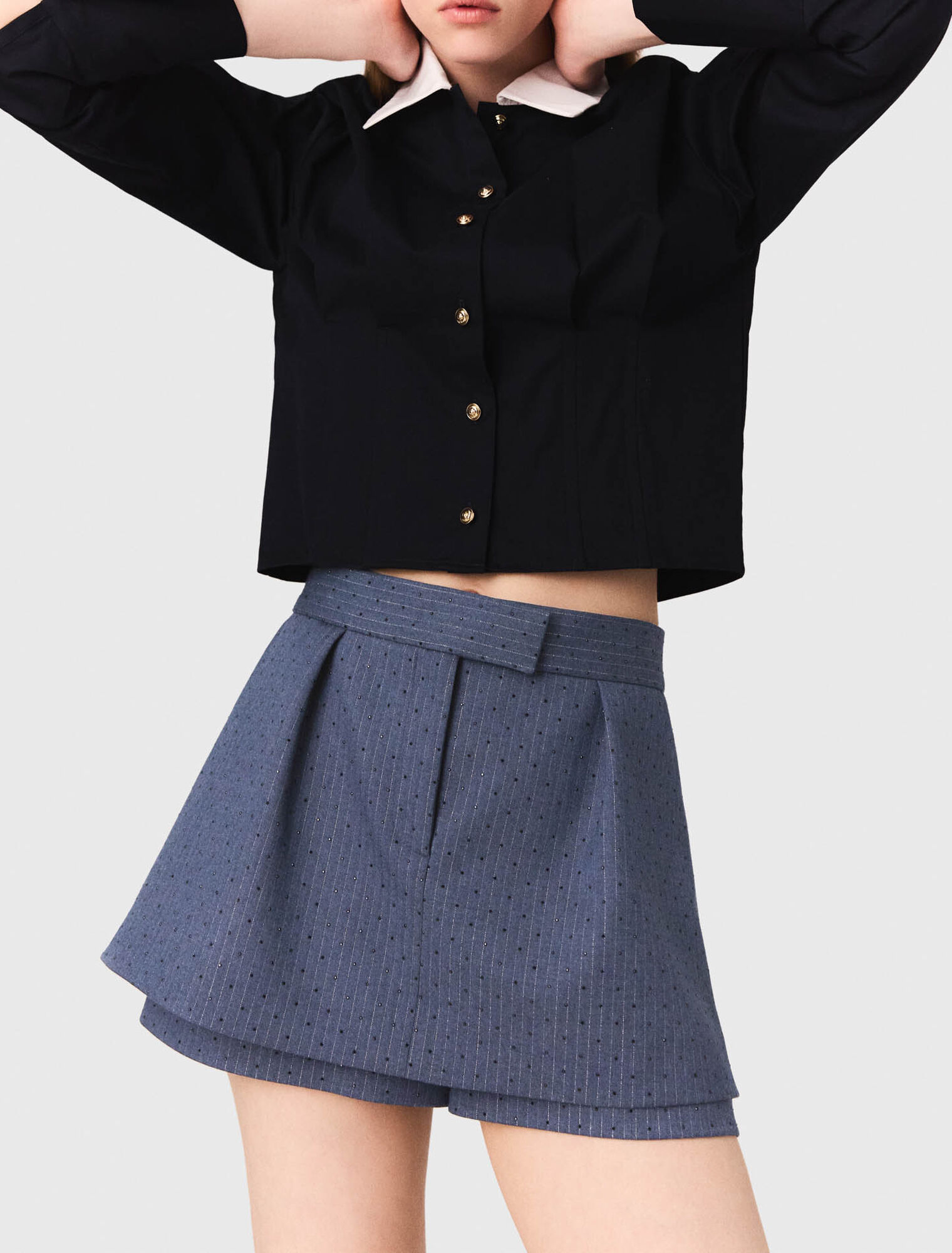 Shorts mit Strass