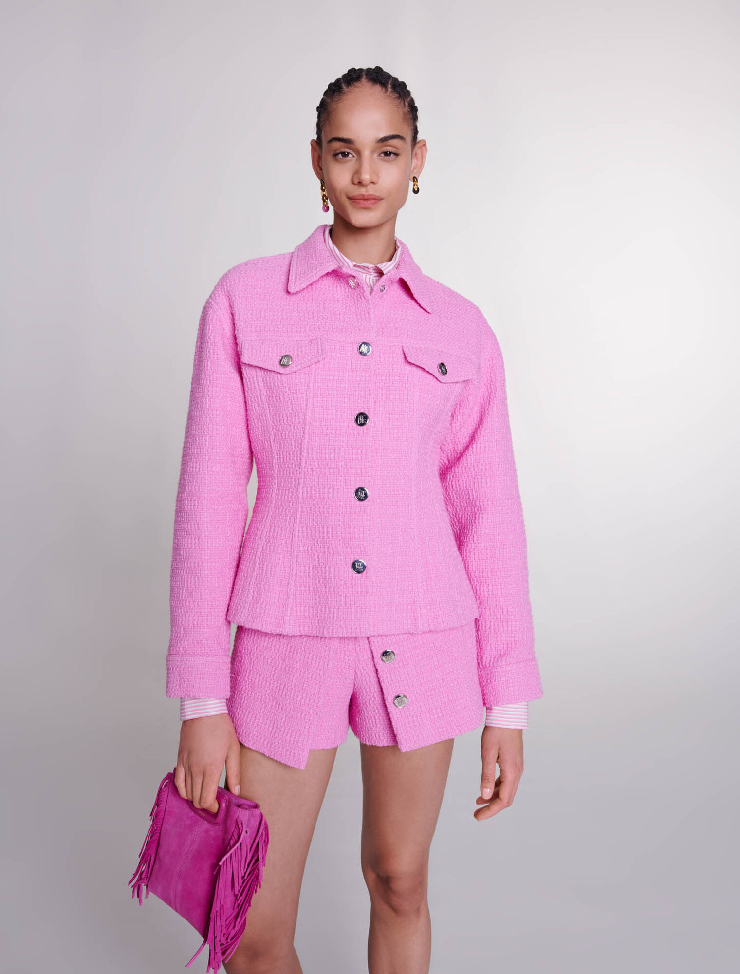 Taillierte Jacke aus Tweed