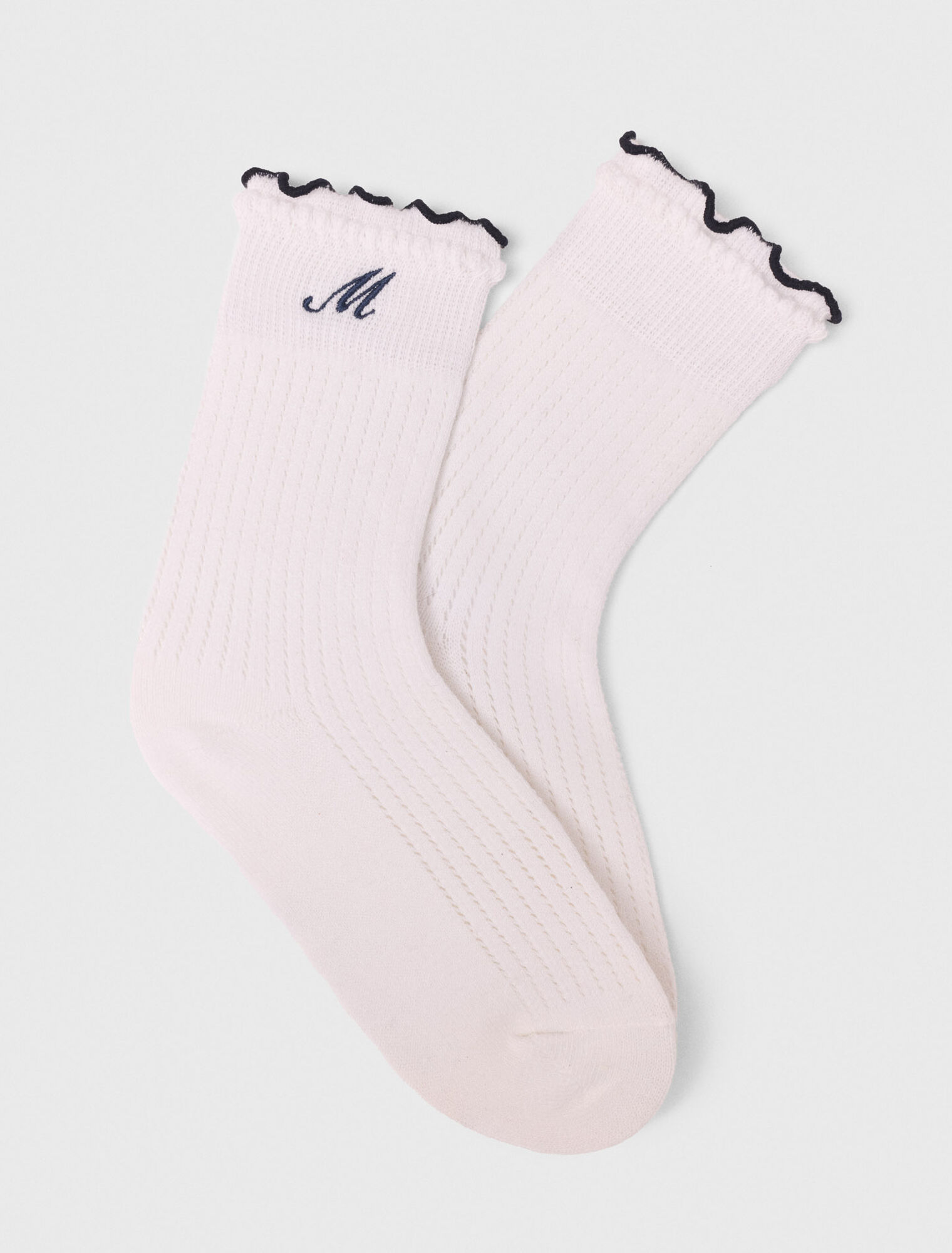 Pointelle-Socken aus Baumwolle