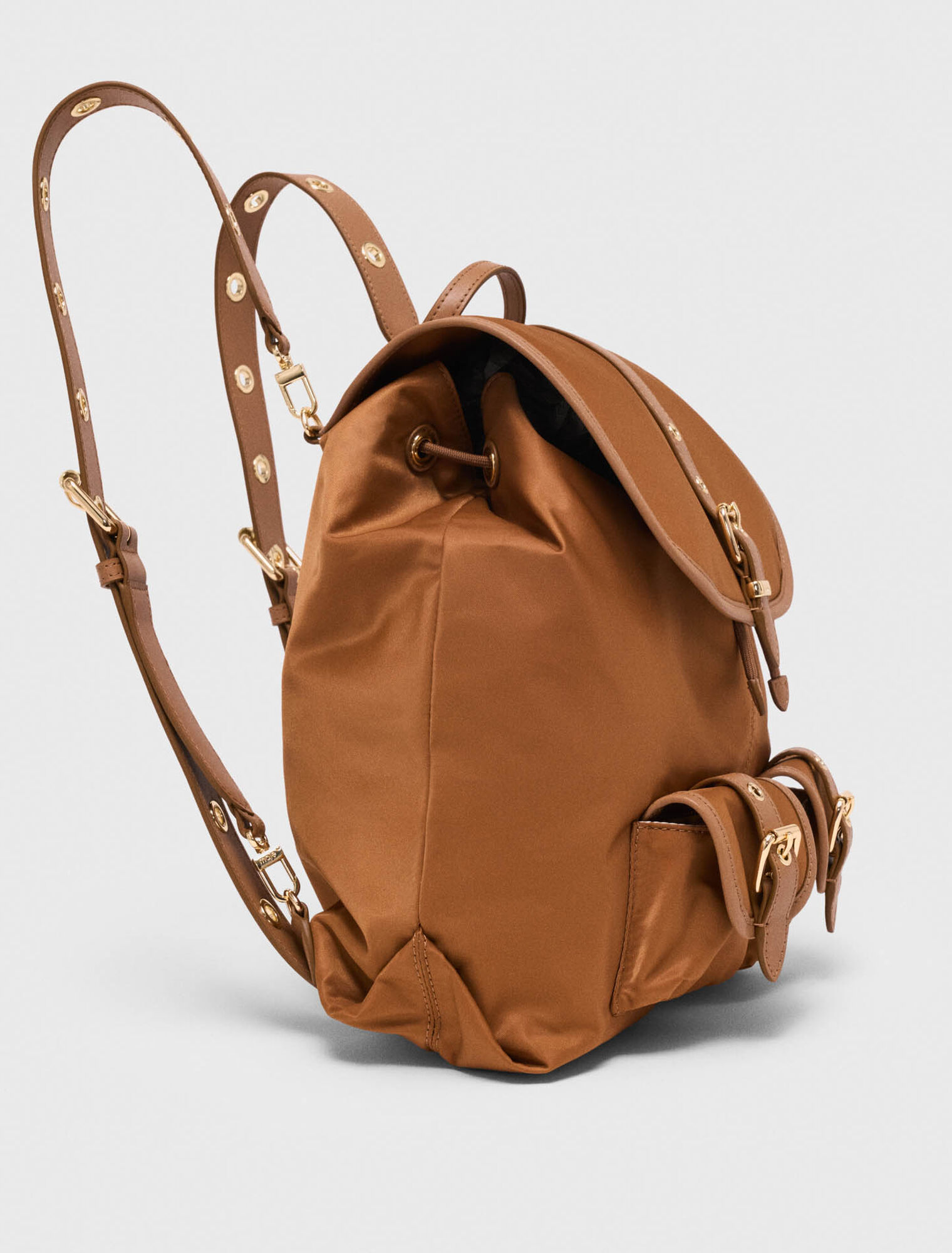 Rucksack aus Leder und Nylon