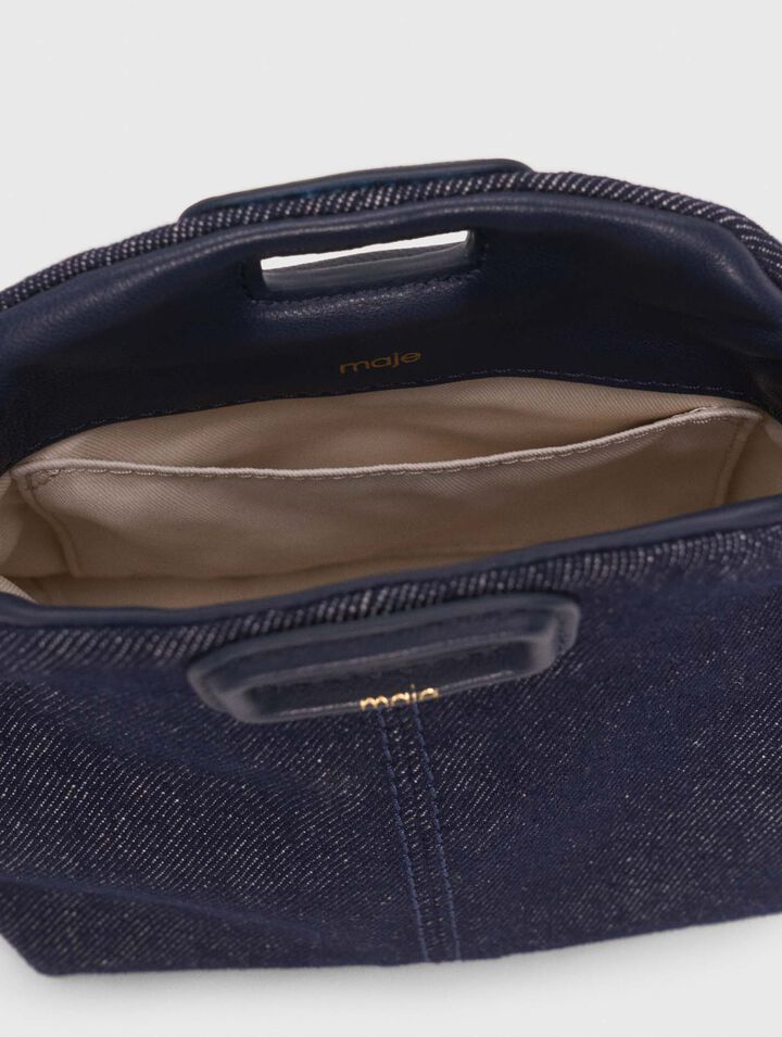 Miss M Micro-Tasche aus Denim