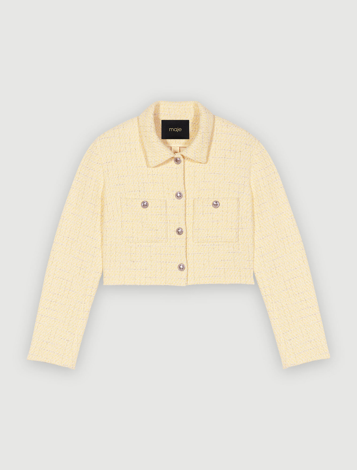 Kurze Kostümjacke aus Tweed
