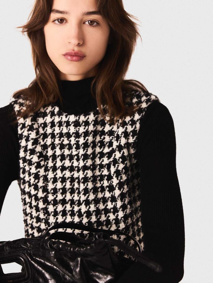 Ausgestelltes Tweed-Kleid