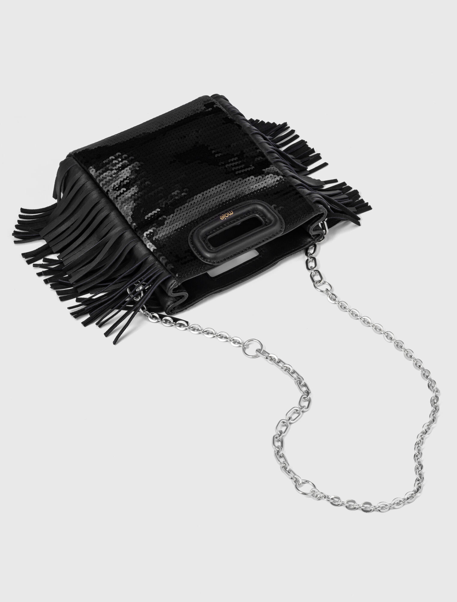 M-Tasche mit Pailletten