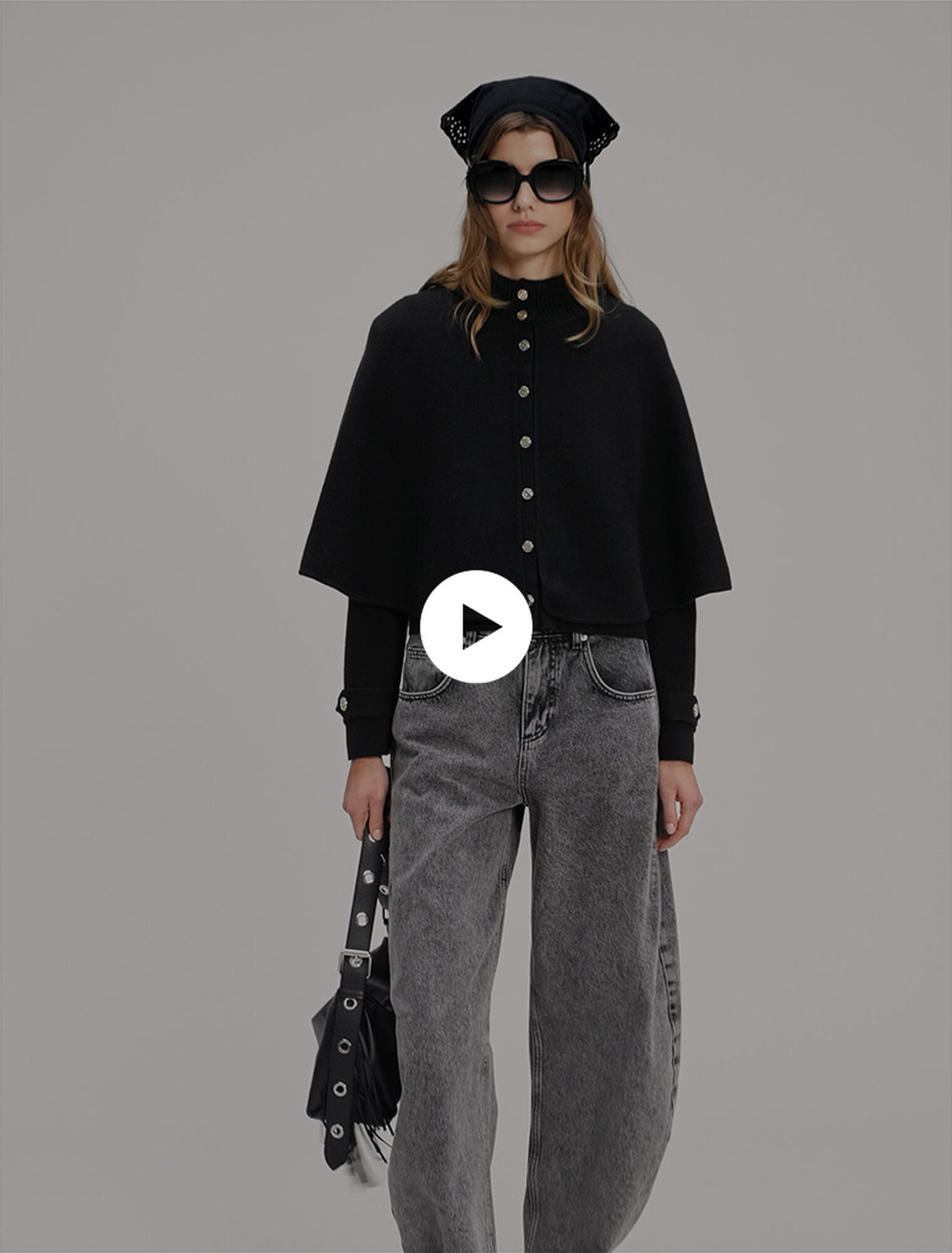 Cardigan im Cape-Look