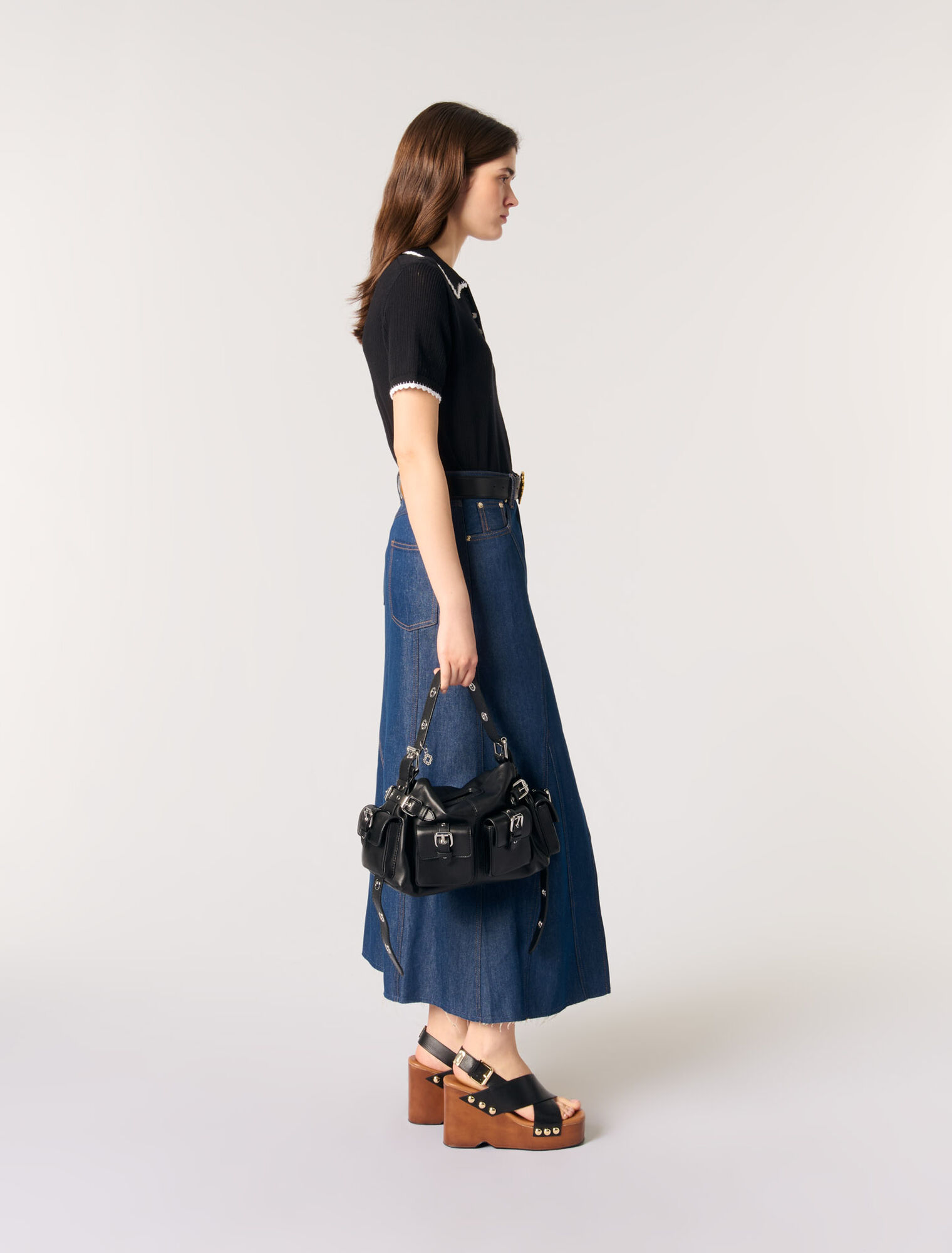 Poloshirt aus Pointelle-Strick