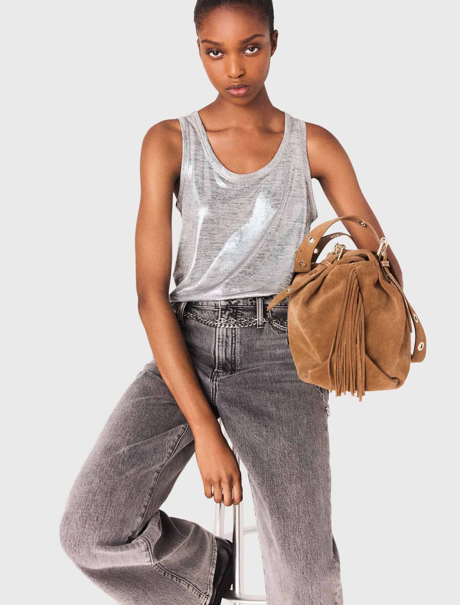 Metallisches Tanktop
