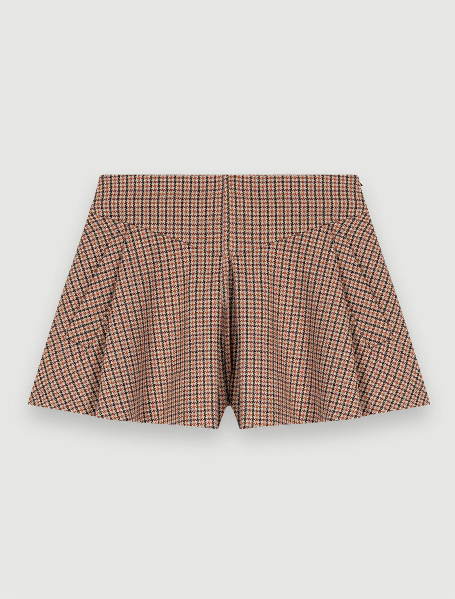 Shorts-Rock im Hahnentrittmuster