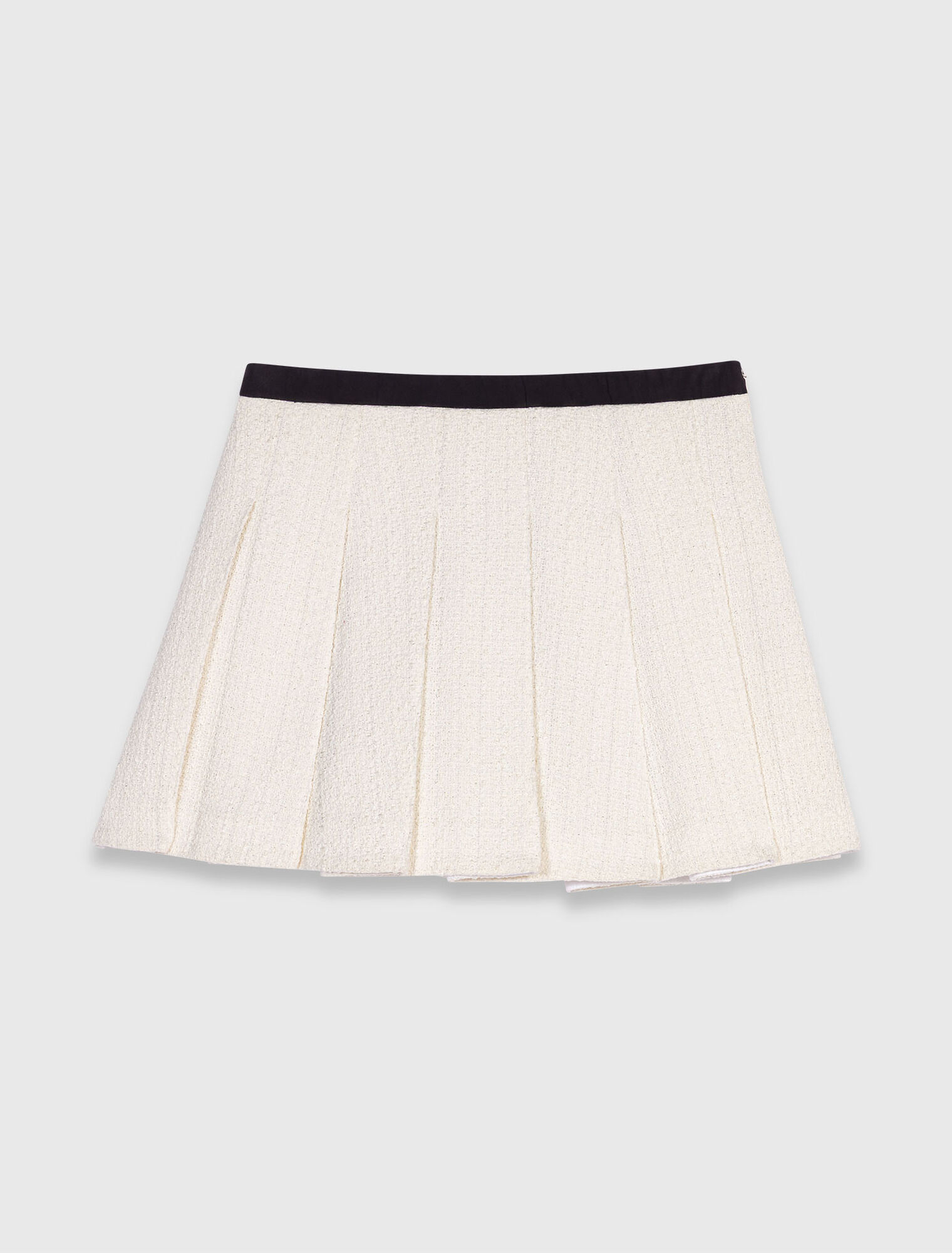 Trompe-l'œil-Shorts aus Tweed