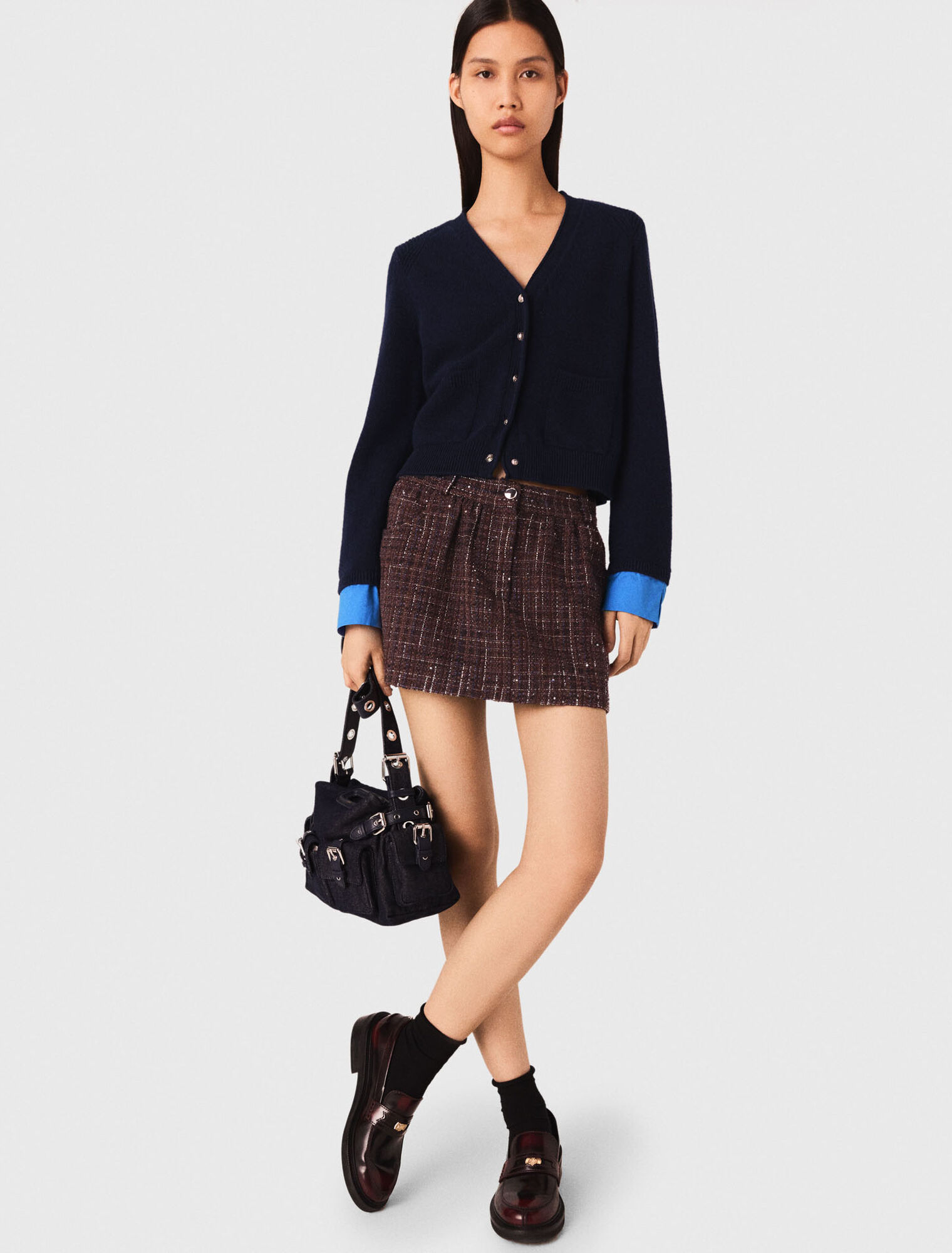 Cardigan mit abnehmbaren Details