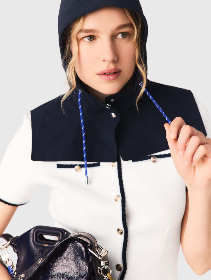 Wasserdichte Kapuze mit Kordeln