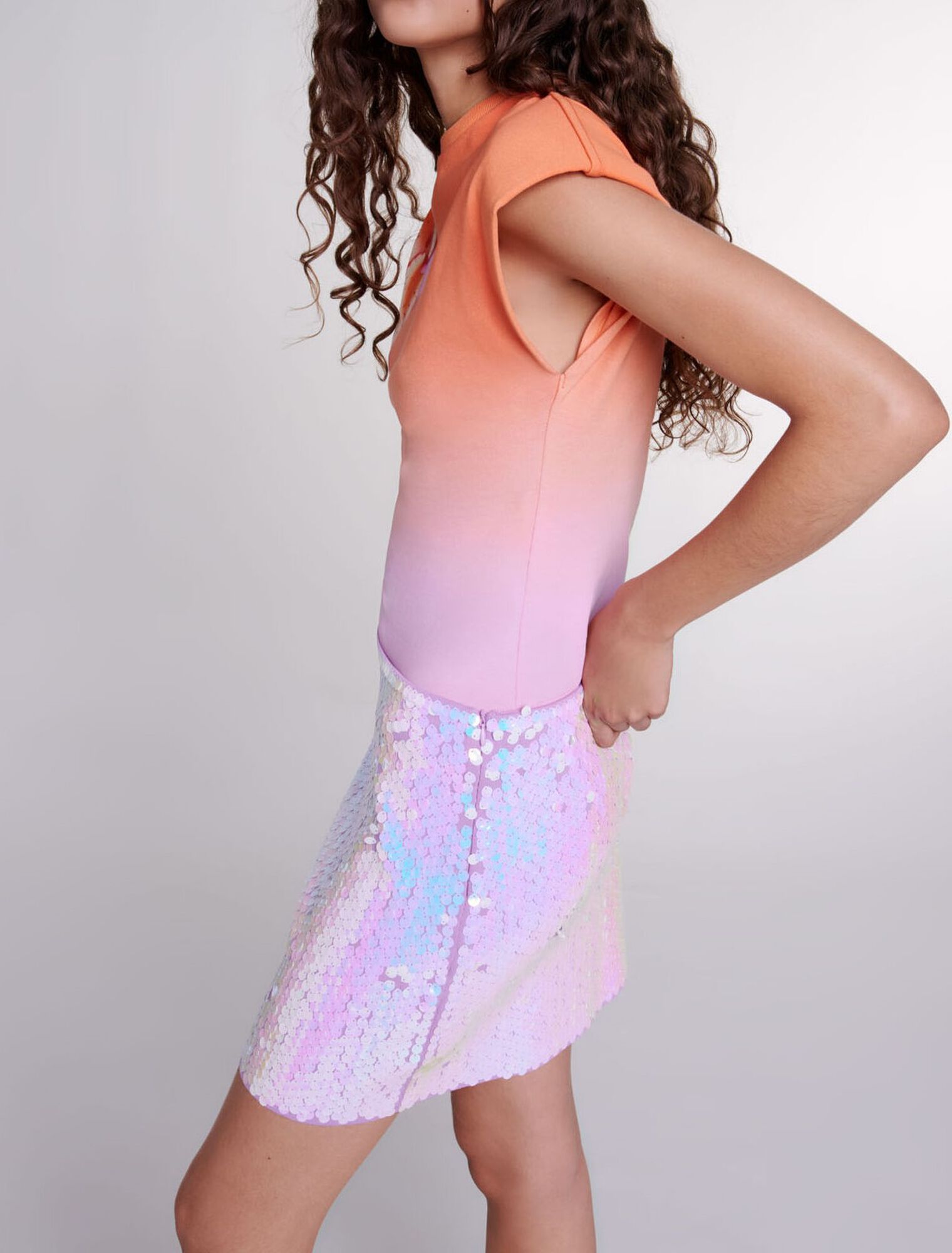 Strickrock mit Pailletten