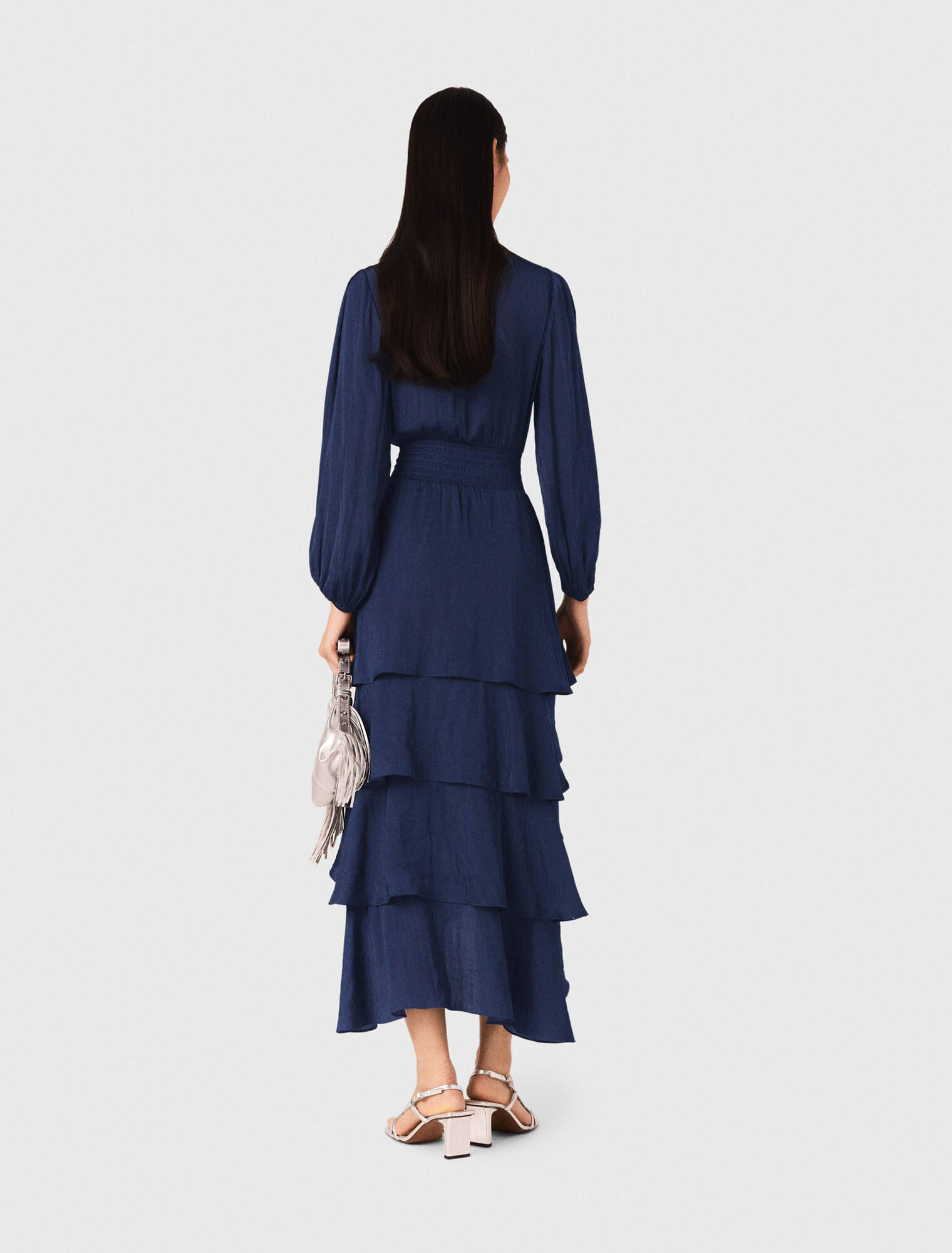Langes Rüschenkleid