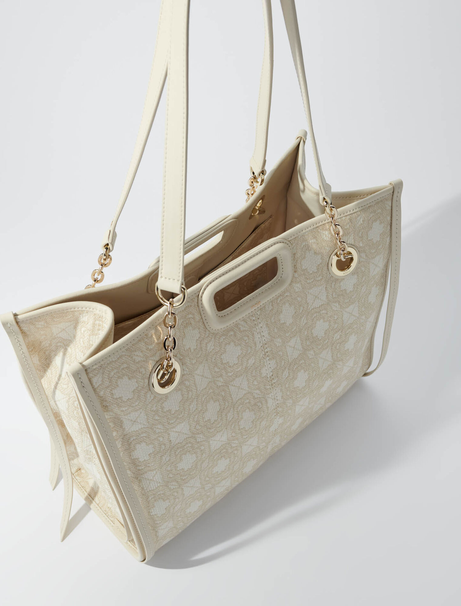 Canvas-Tragetasche mit Clover-Print