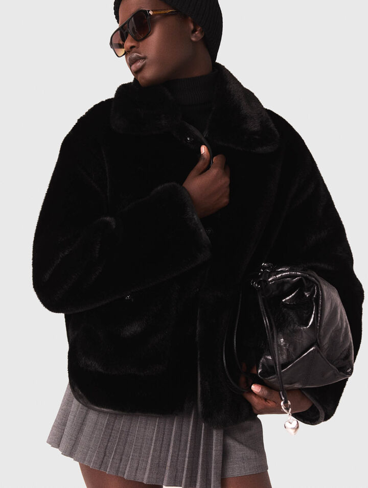 Wende-Daunenjacke mit Pailletten
