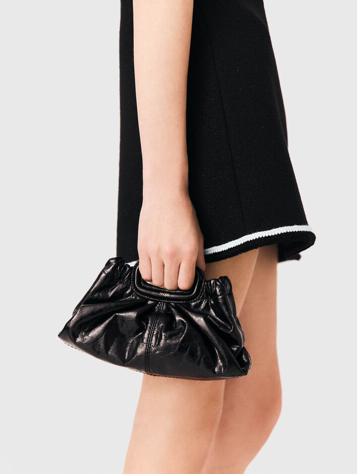 Milpli Mini-Clutch aus Craquel&eacute;-Leder