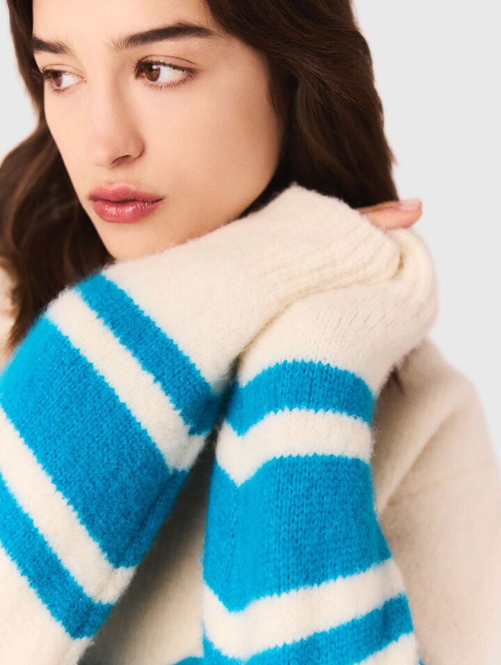 Weiter Pullover aus Wollgemisch