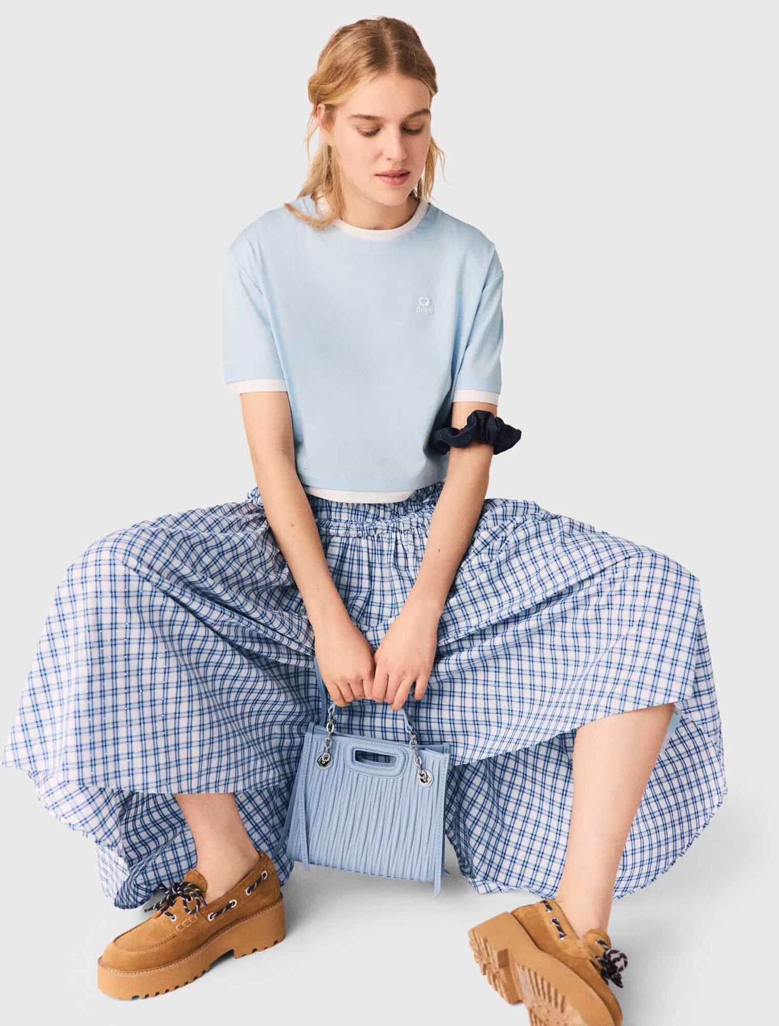 Zweifarbiges T-Shirt