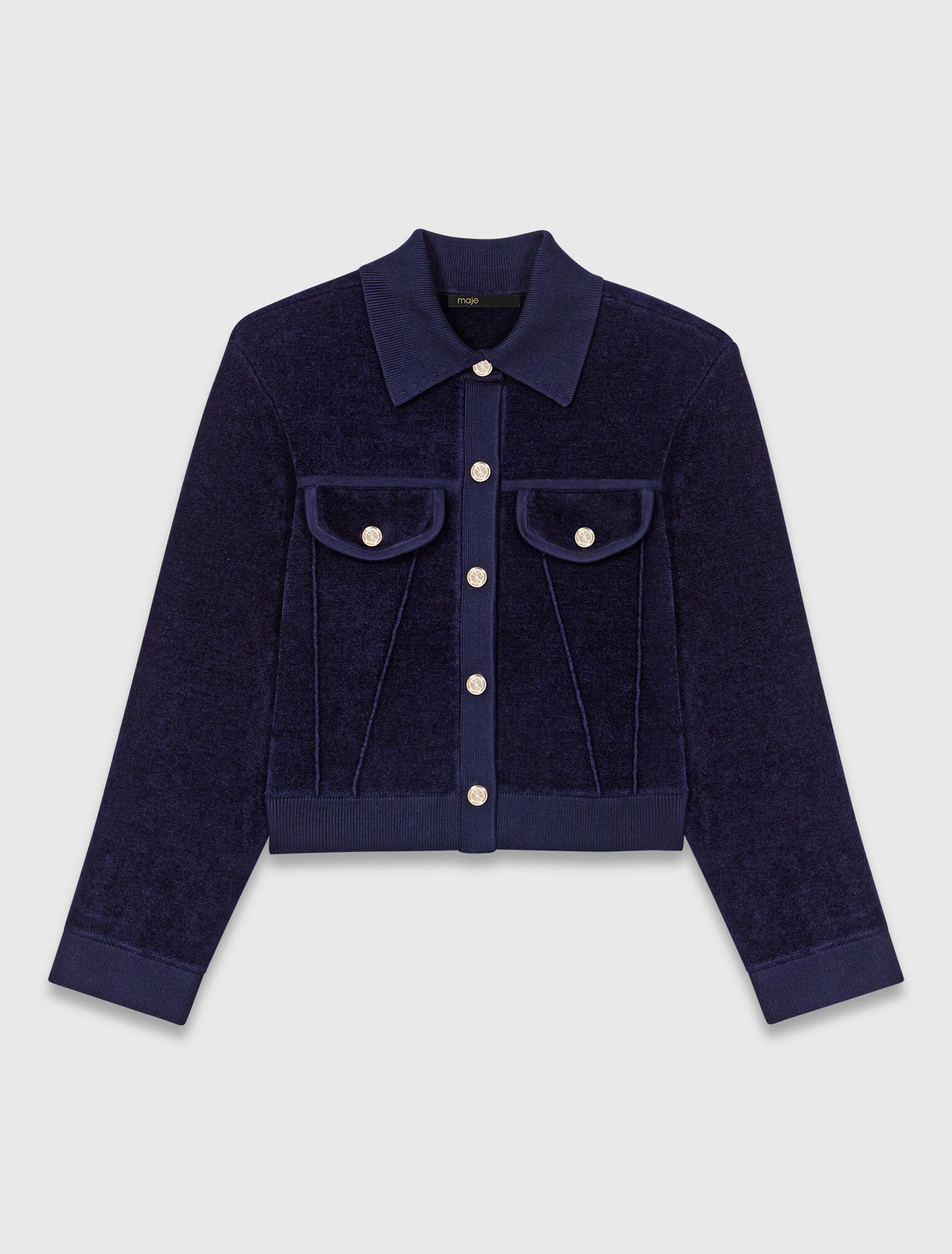 Kurze Samtjacke