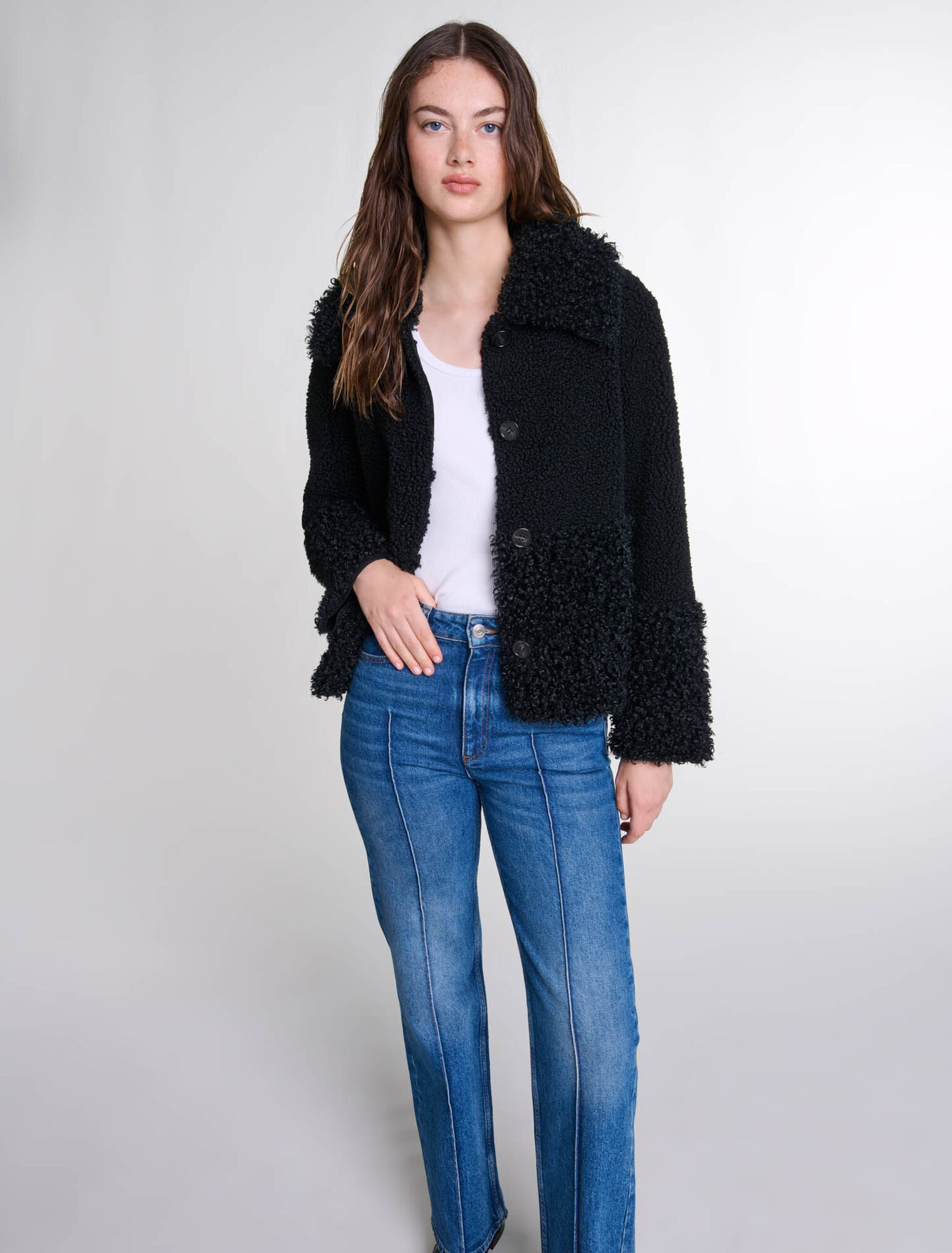 Boucléjacke 