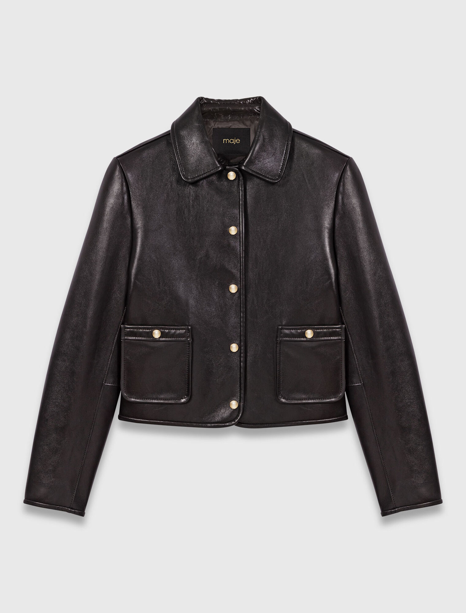 Kurze Lederjacke