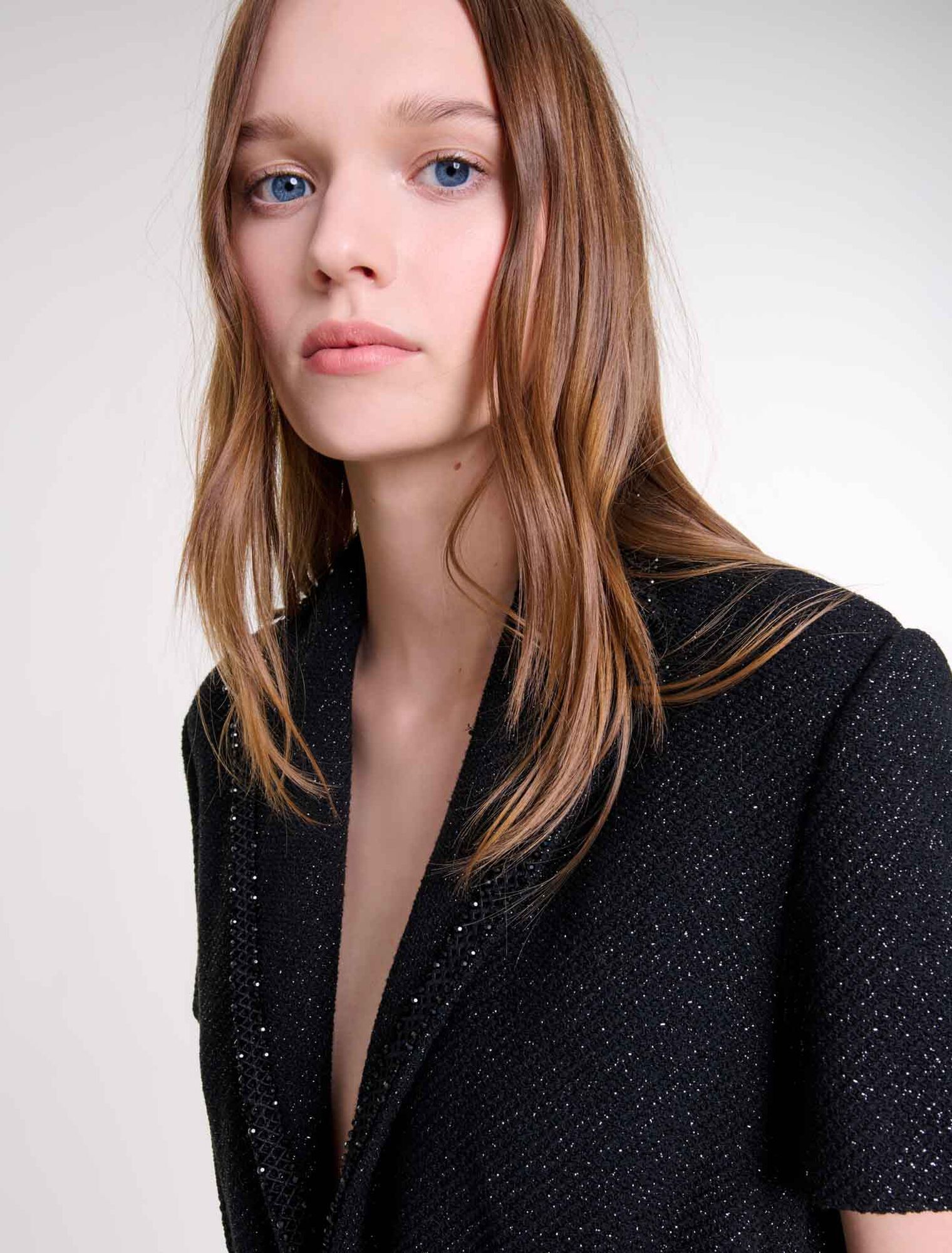 Hosenanzug aus Tweed