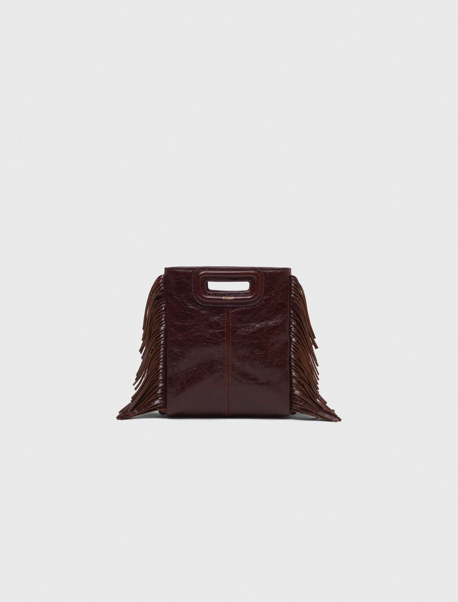 Minitasche M aus Craquelé-Leder