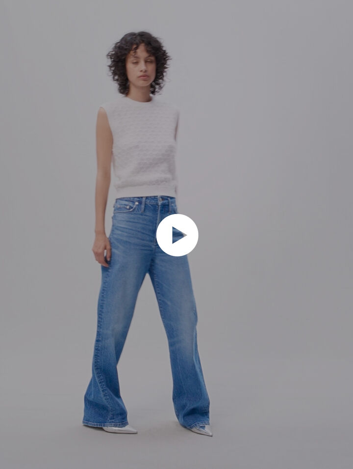 &Auml;rmelloser Strickpullover