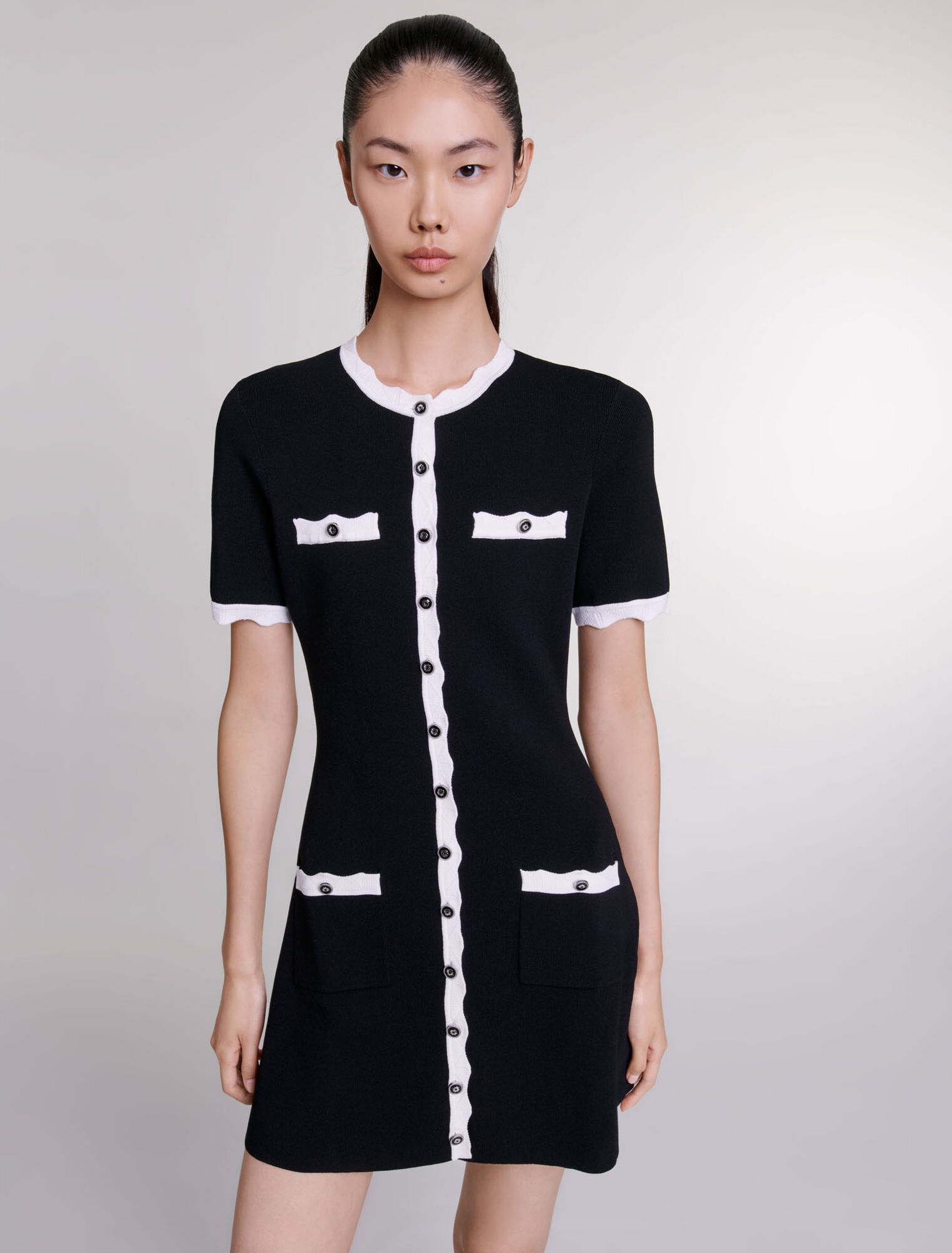 Kurzes Strickkleid
