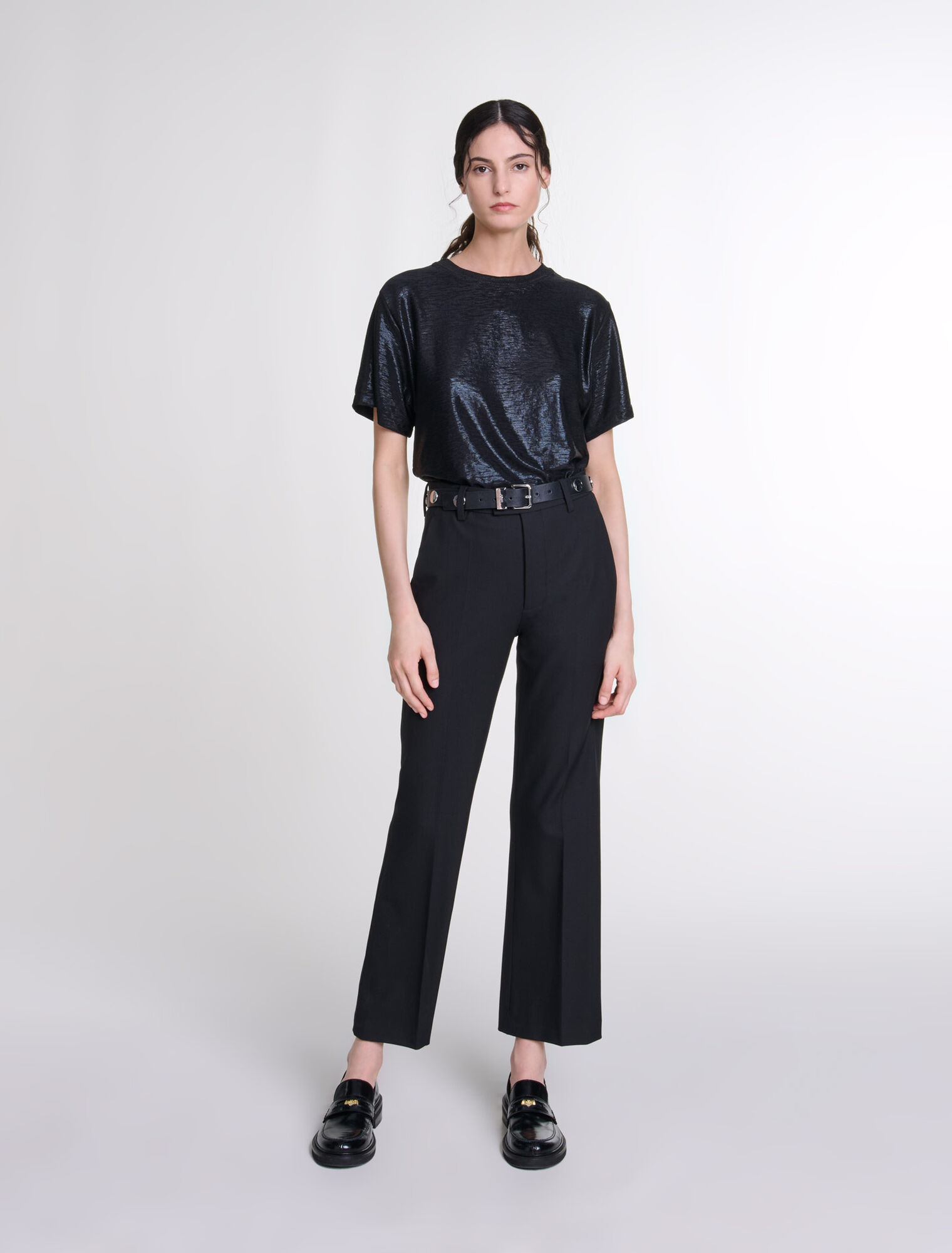 T-Shirt aus Lamé