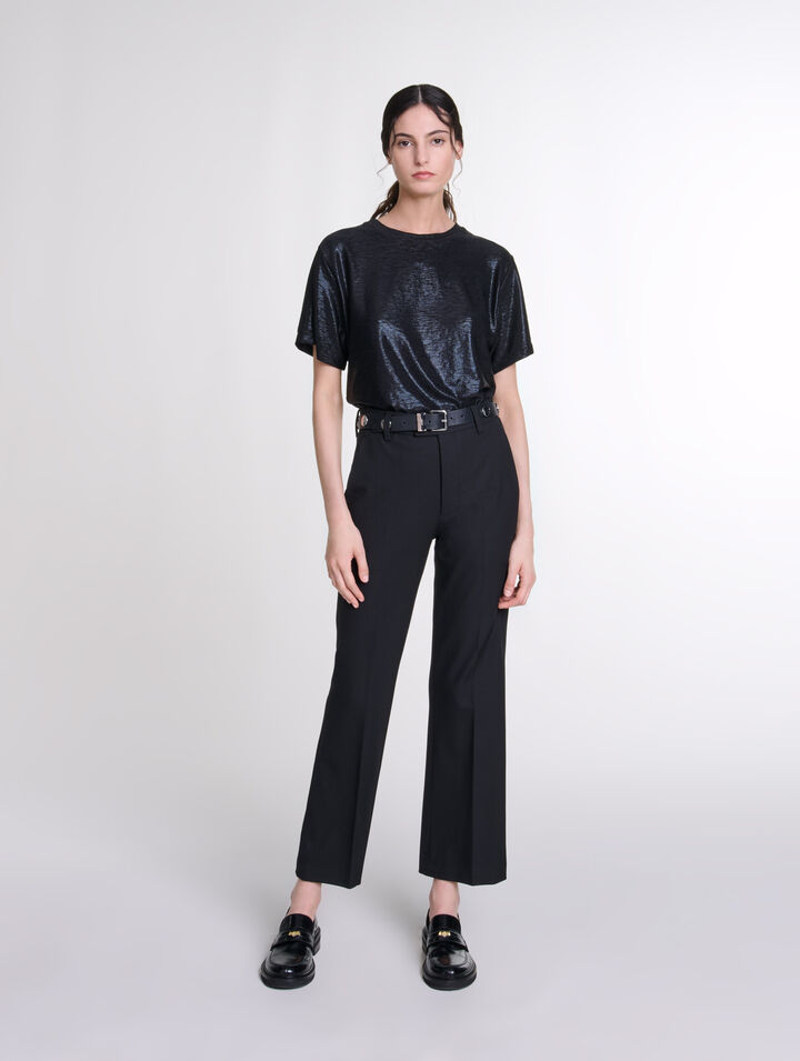 T-Shirt aus Lamé