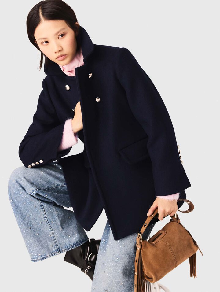 Mantel aus Wollgemisch