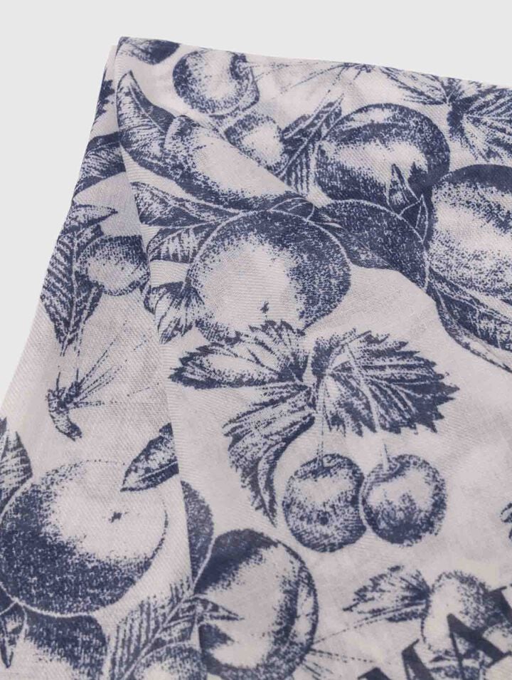 Schal mit Früchte-Print