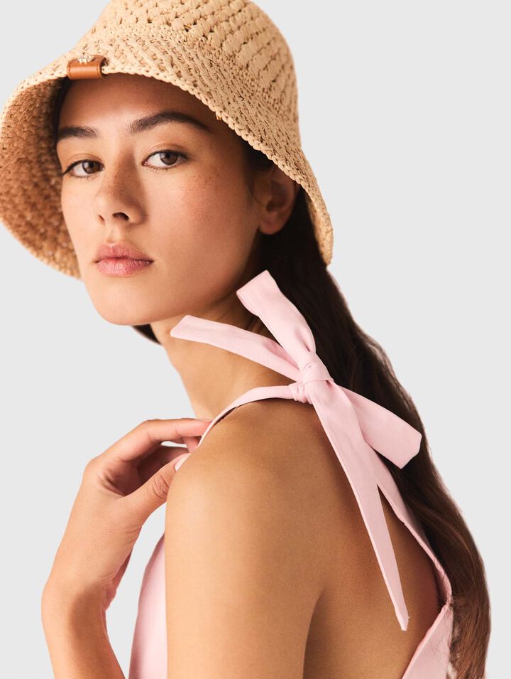 Kurzes ausgestelltes Baumwollkleid