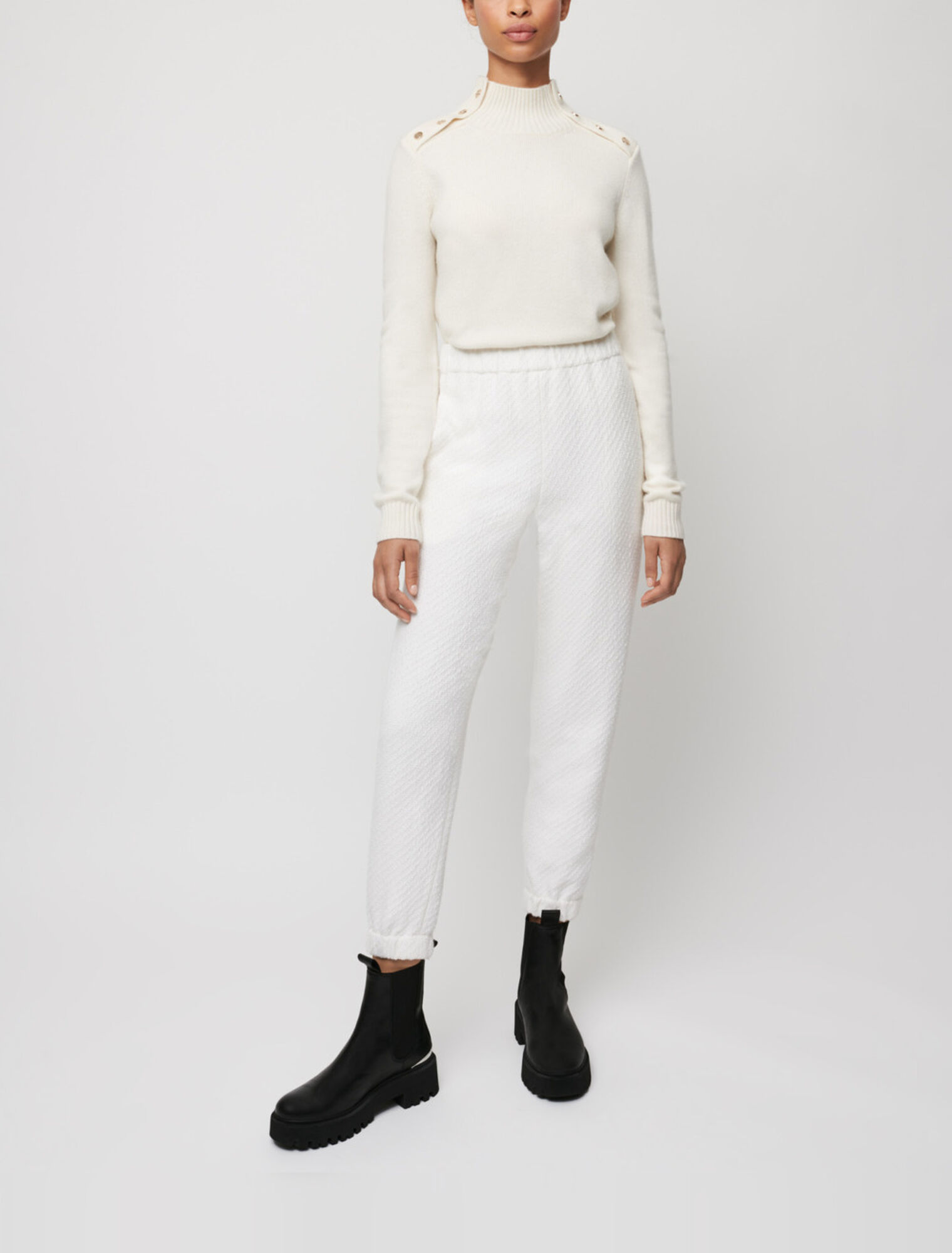 Jogginghose in Tweed-Optik