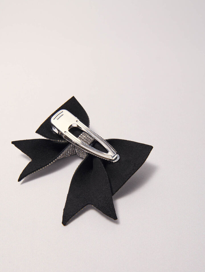 Haarspange Strass-Schleife