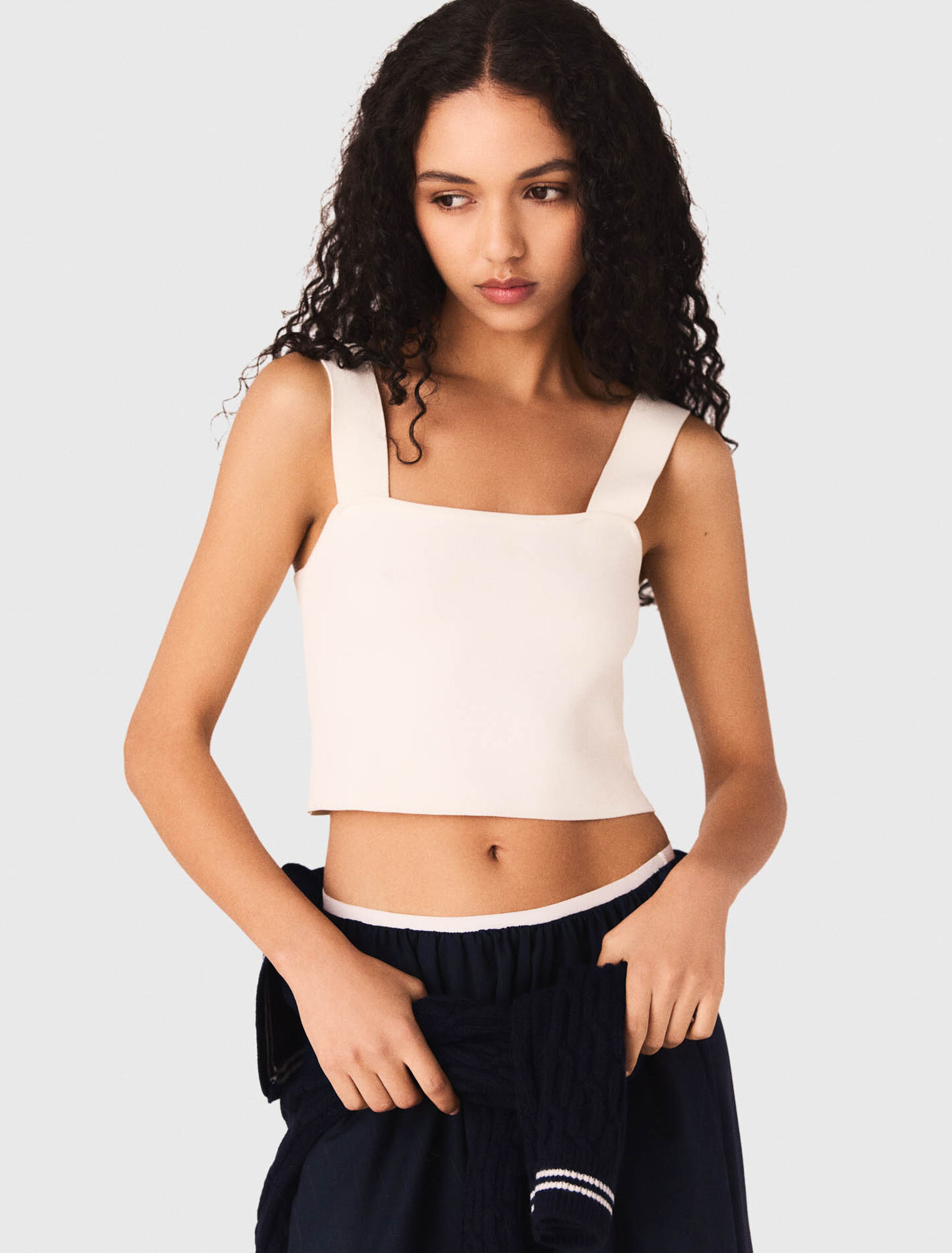 Crop Top aus Strick