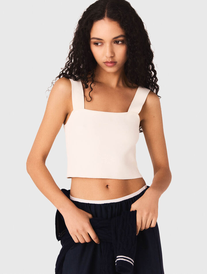 Crop Top aus Strick