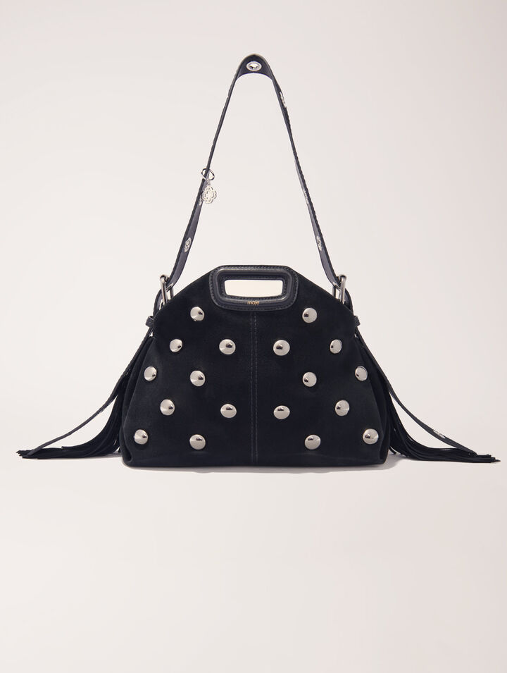 Tasche Miss M, Velours und Nieten